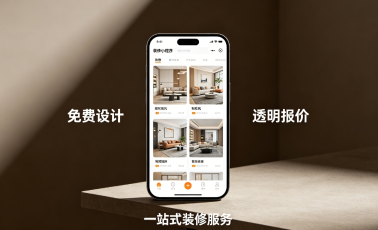 新黄金城hjc222装修服务平台小程序开发案例｜家装工装一站式平台定制落地详解