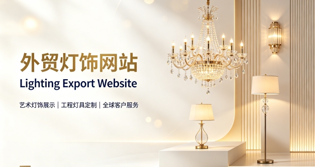 外贸灯饰独立站定制搭建实战案例｜新黄金城hjc222出口企业双语网站建设制作全流程解析